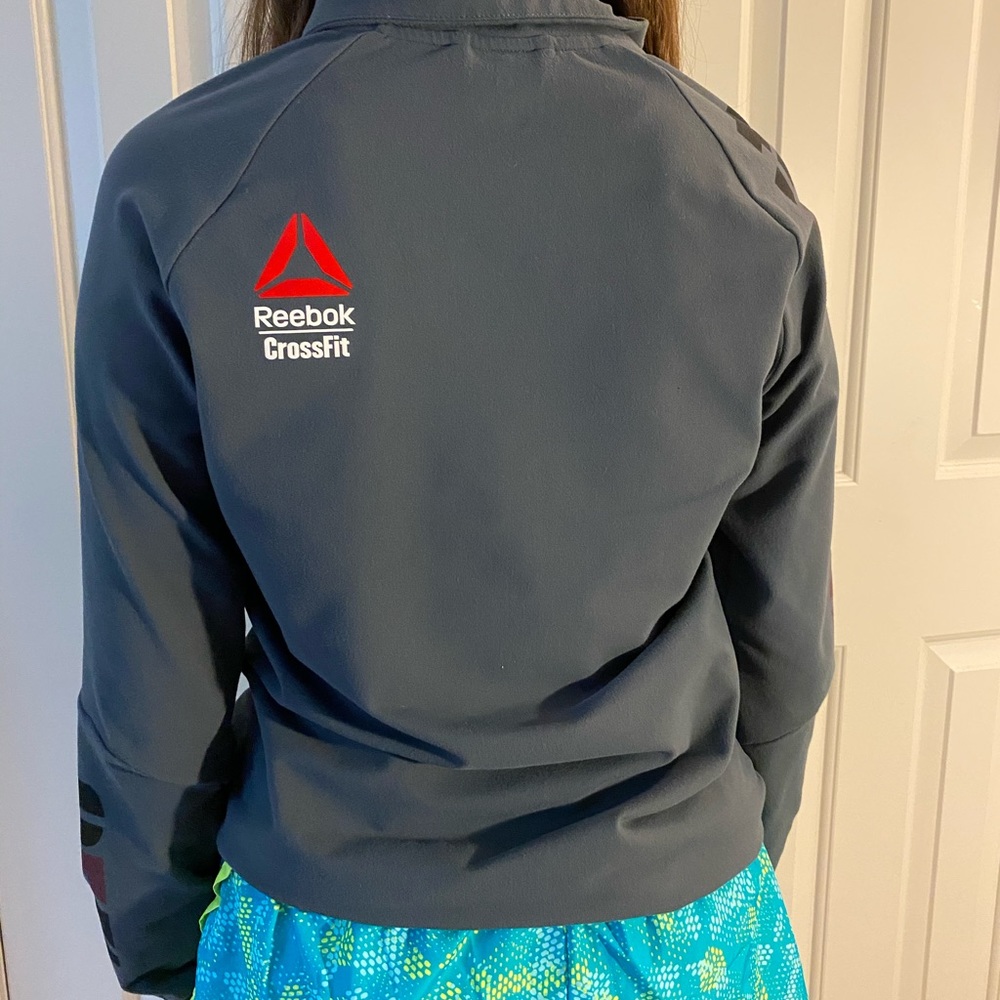 Reebok Crossfit 1/4 Zip Grey Sweatshirt